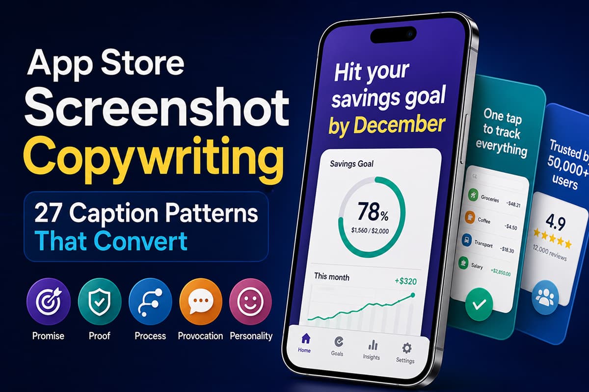 App Store Screenshot Copywriting: 27 Caption Patterns That Convert