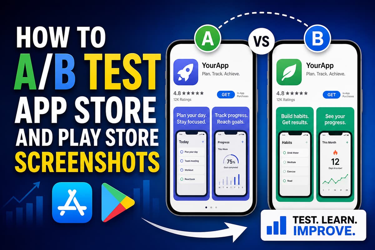How to A/B Test App Store and Play Store Screenshots