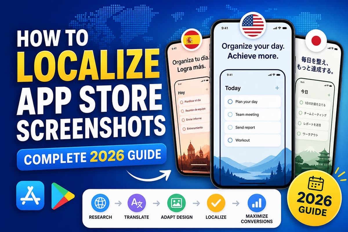 How to Localize App Store Screenshots (Complete 2026 Guide)