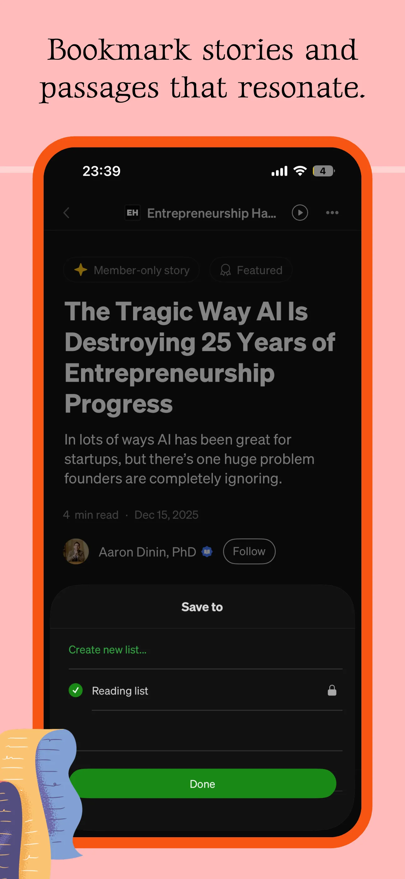 iOS screenshot template with bold typography