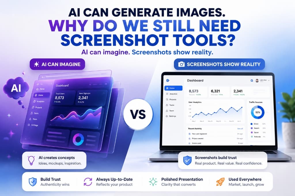 AI Can Generate Images. Why Do We Still Need Screenshot Tools?