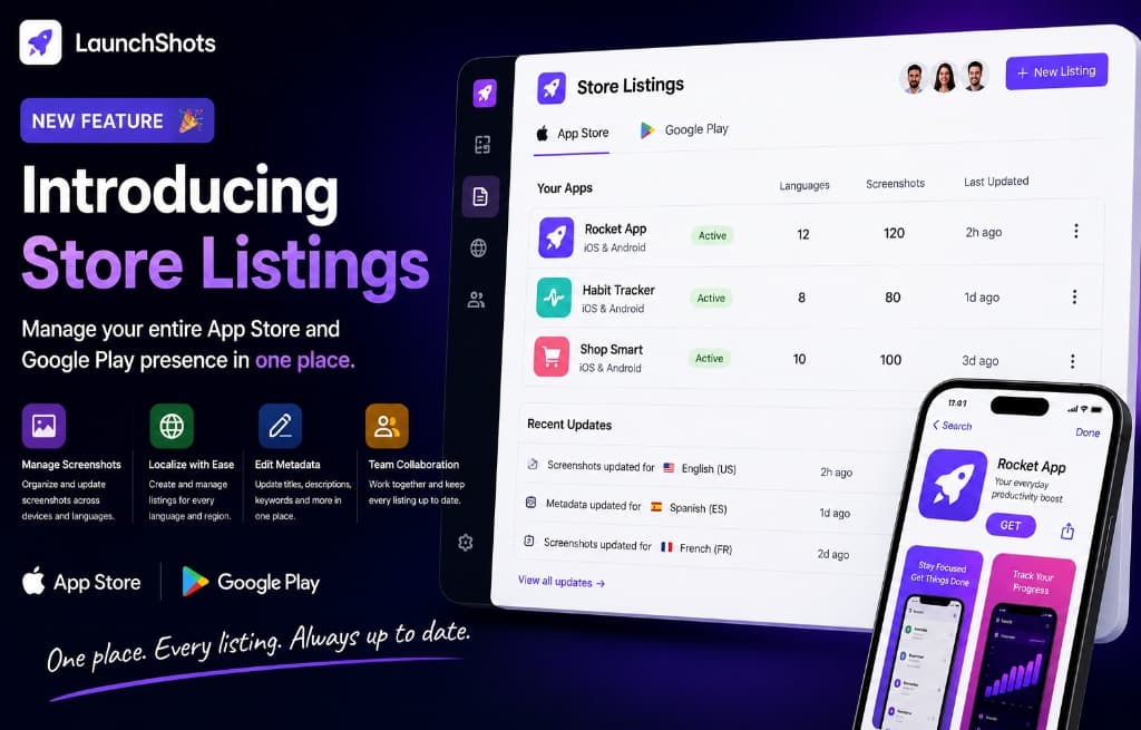 Introducing Store Listings: Manage Your Entire App Store Presence in One Place