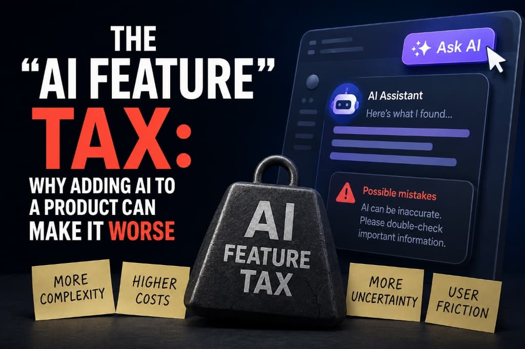 The "AI Feature" Tax: Why Adding AI to a Product Can Make It Worse