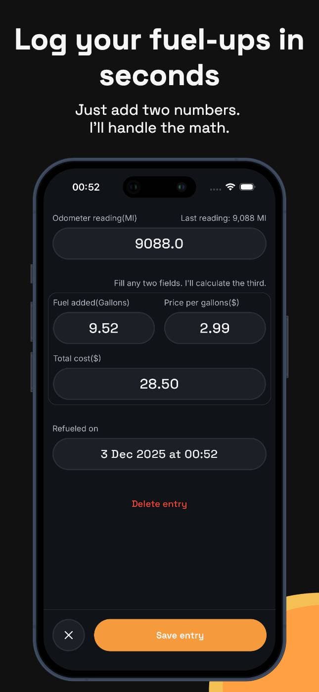 Leeway-Fuel & Mileage Tracker preview 4