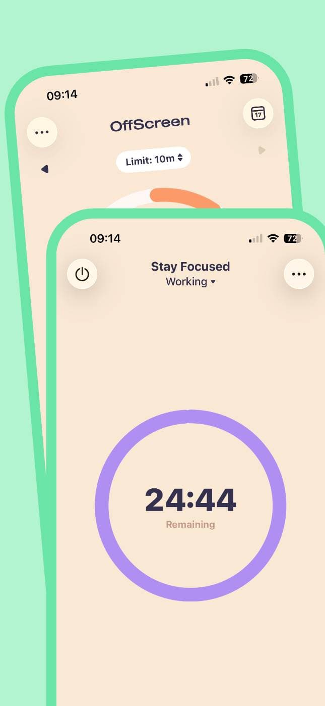 Screen Time App - Minimalist multi-color screenshots design screenshot 3