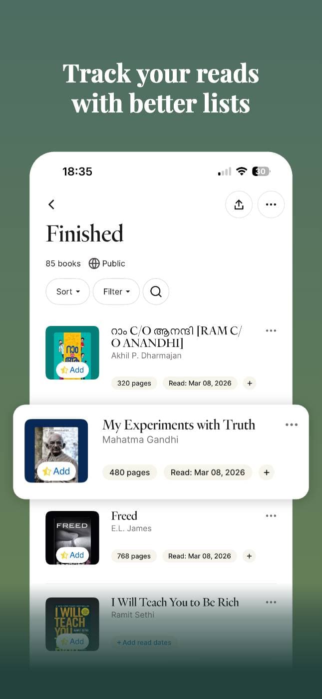 Fable - Track & Discuss Books - With Magnifier screenshot 1